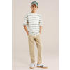 WE Fashion slim chino kaki