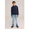 WE Fashion Blue Ridge hoodie donkerblauw