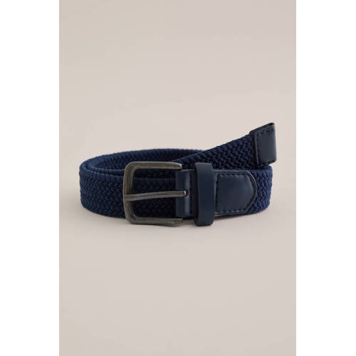 WE Fashion riem blauw Jongens Polypropyleen Effen