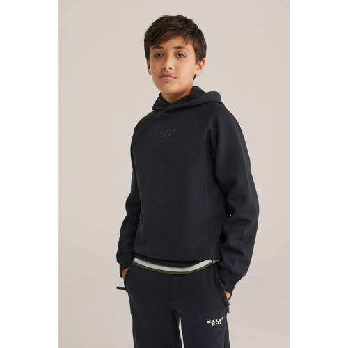 Salty Dog hoodie zwart Sweater Effen - maat 170/176 afbeelding