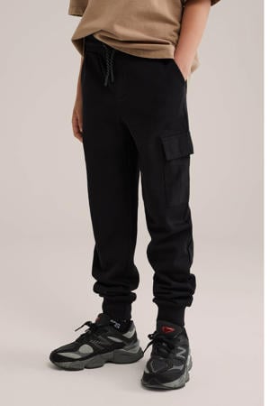 slim casual broek zwart