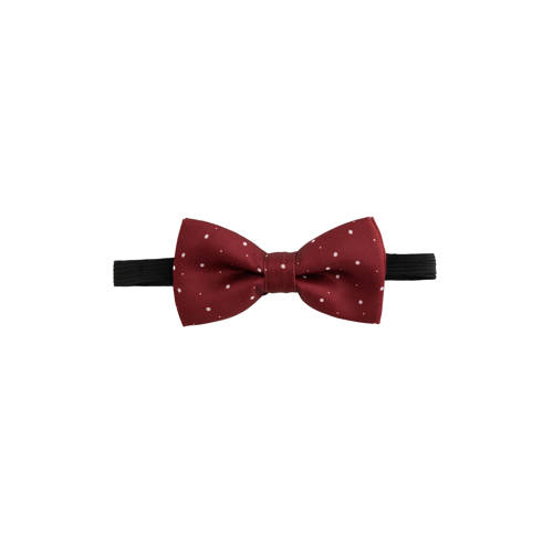 WE Fashion vlinderdas rood/wit Jongens Polyester Stip afbeelding