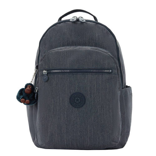 Kipling rugzak Seoul College donkerblauw Jongens/Meisjes Polyamide Effen afbeelding
