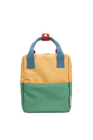 rugzak Small Colourblocking Wonders groen/geel