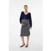 MAMALICIOUS zwangerschaps cardigan donkerblauw rib gebreid