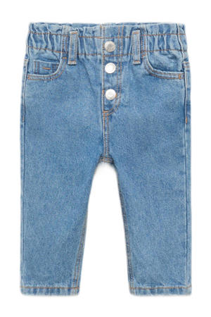 waist regular fit jeans medium blue denim