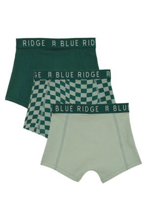 boxershort - groen/donkergroen (set van 3)