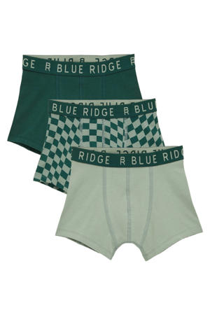   boxershort - set van 3 groen/donkergroen