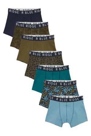 boxershort - groen/blauw (set van 7)
