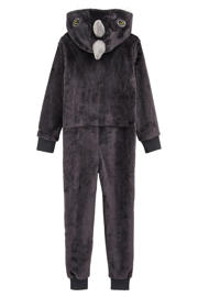 thumbnail: WE Fashion onesie dino antraciet/grijs/wit