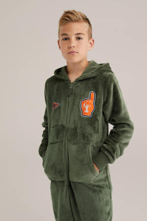 onesie mosgroen rugby