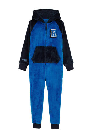 onesie varsity blauw/zwart