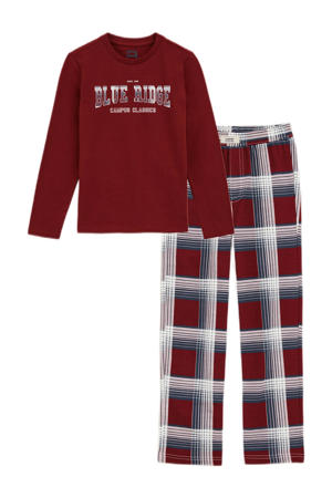 pyjamaset donkerrood