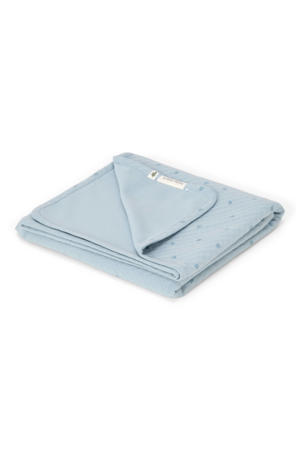 ledikantdeken Pure Denim Blue blauw