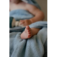 thumbnail: Little Dutch badcape  Pure Denim Blue blauw