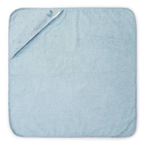 Little Dutch badcape Pure Denim Blue blauw Handdoek/badcape Effen 2 afbeelding