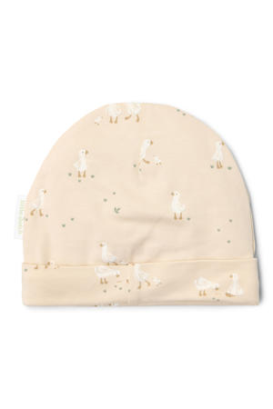 baby muts met all over print beige