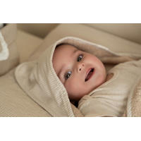 thumbnail: Little Dutch badcape  Baby Bunny beige