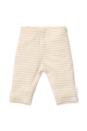gestreepte casual broek beige