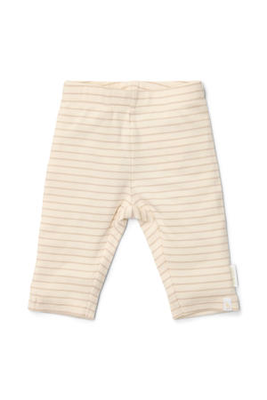 gestreepte casual broek beige