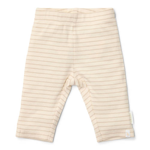 Little Dutch [[Clusterkenmerk Pasvorm/fit]] gestreepte casual broek beige Jongens/Meisjes Stretchkatoen - maat 62 afbeelding