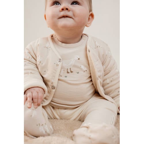 Little Dutch [[Clusterkenmerk Pasvorm/fit]] casual broek ecru Jongens/Meisjes Katoen - maat 62 afbeelding