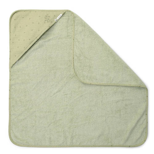 Little Dutch badcape Pure Sage groen Handdoek/badcape Effen 2 afbeelding