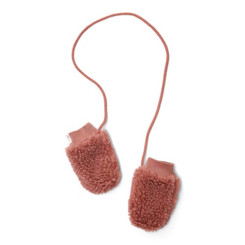 Little Dutch teddy wanten roze Bloemen - maat 3-9 mnd afbeelding