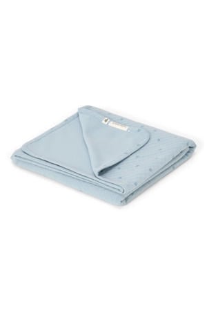 wiegdeken Pure Denim Blue blauw