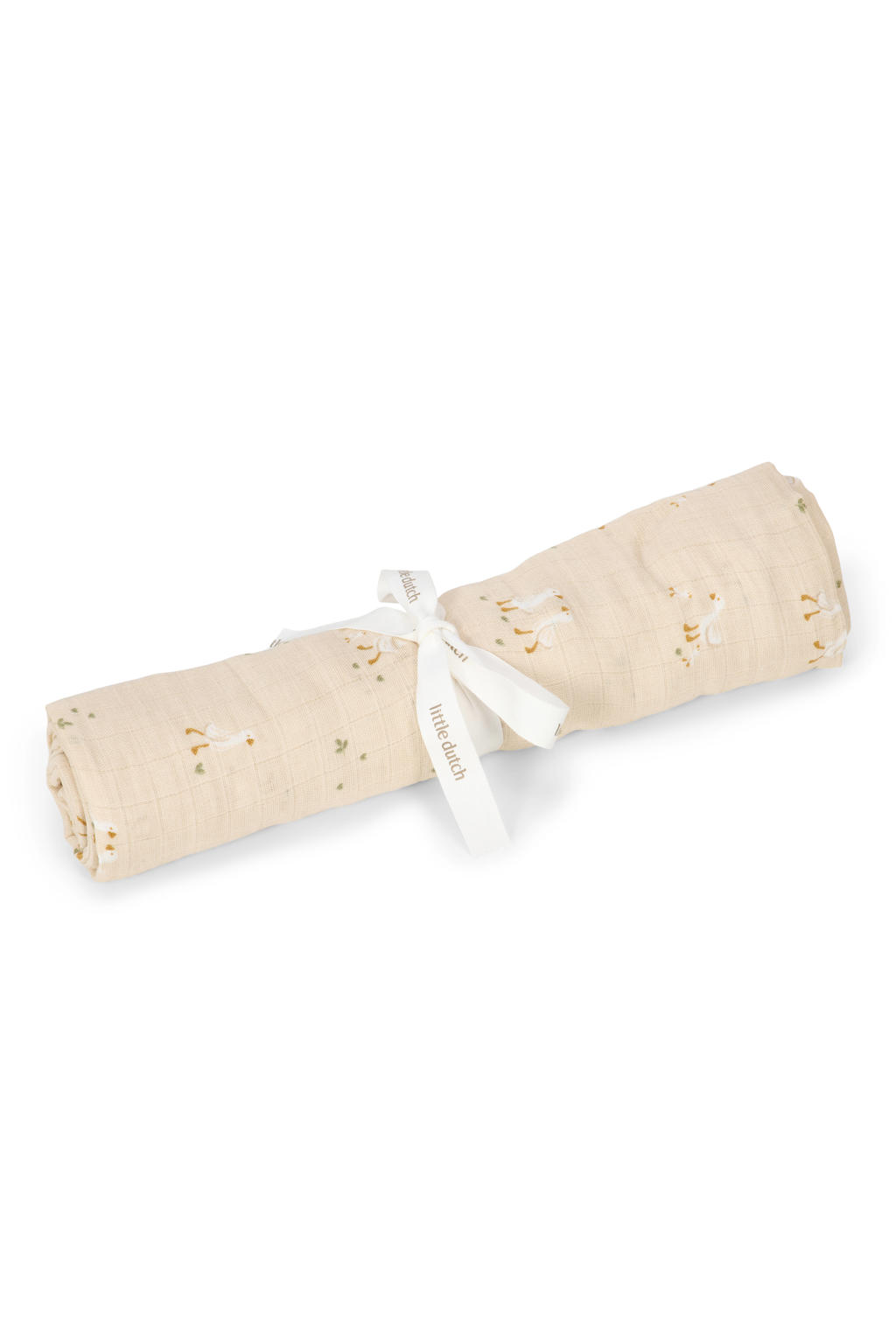 Little Dutch hydrofiele swaddle doek Little Goose beige