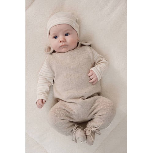 Little Dutch Boxpak beige Jongens/Meisjes Katoen Ronde hals Stip - maat 68 afbeelding