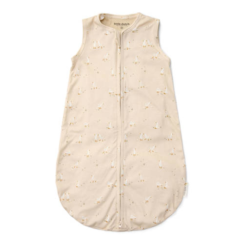 Little Dutch slaapzak zomer Little Goose beige Babyslaapzak Dierenprint 60 cm afbeelding