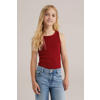 WE Fashion mouwloze top rib gebreid