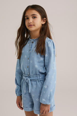 blouse medium blue denim