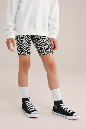 skinny biker short zwart