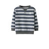 NAME IT MINI gestreepte sweater grijs