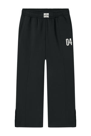 wide leg joggingbroek zwart
