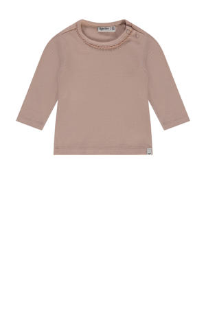 longsleeve oudroze rib gebreid