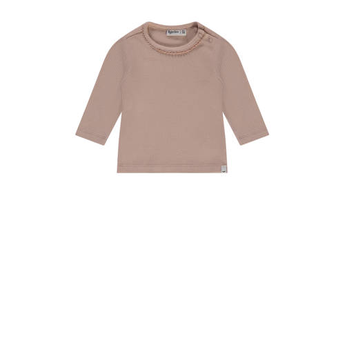 Babyface longsleeve oudroze rib gebreid Meisjes Stretchkatoen Ronde hals - maat 44 afbeelding