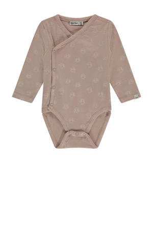romper met all over print oud roze