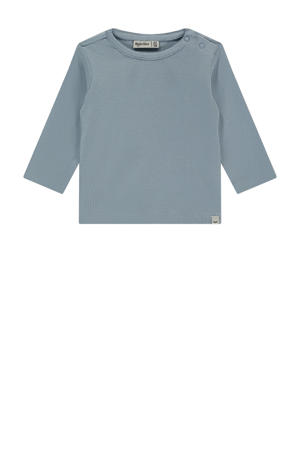 longsleeve blauw rib gebreid
