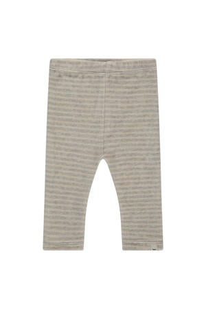 slim gestreepte casual broek grijs