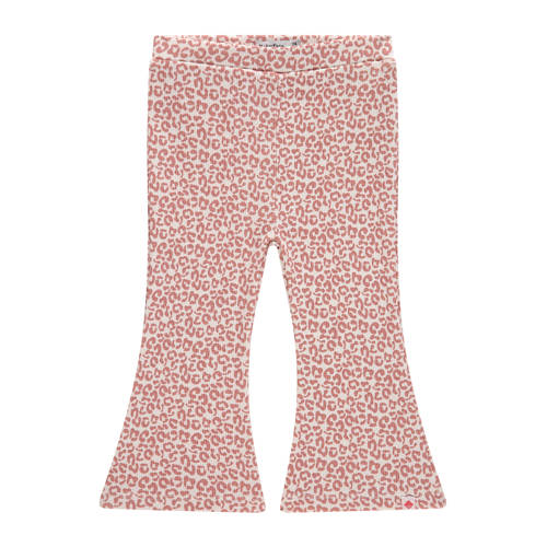 Babyface flared casual broek roze Meisjes Stretchkatoen All over print - maat 92 afbeelding