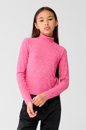top met col roze
