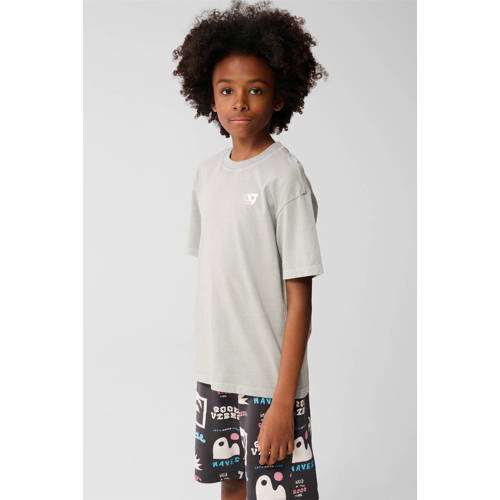 Shoeby T-shirt grijs Jongens Katoen Ronde hals Effen - maat 110/116 afbeelding