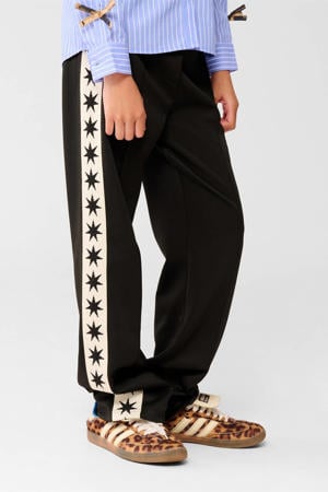 wide leg casual broek zwart