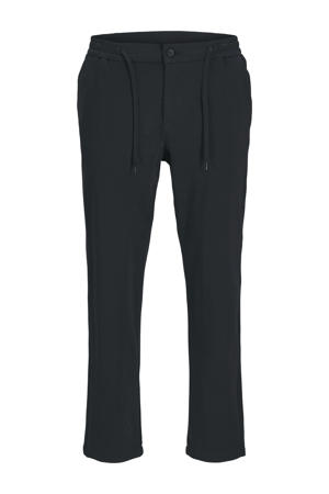 tapered casual broek donkerblauw