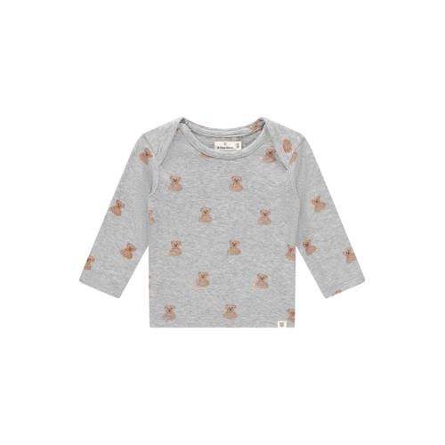 A Tiny Story longsleeve grijs Jongens Stretchkatoen Ronde hals All over print - maat 62 afbeelding