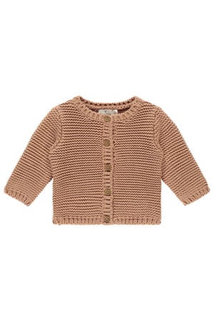 vest bruin grof gebreid