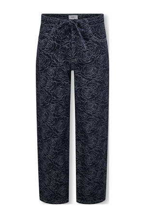straight leg jeans dark blue denim